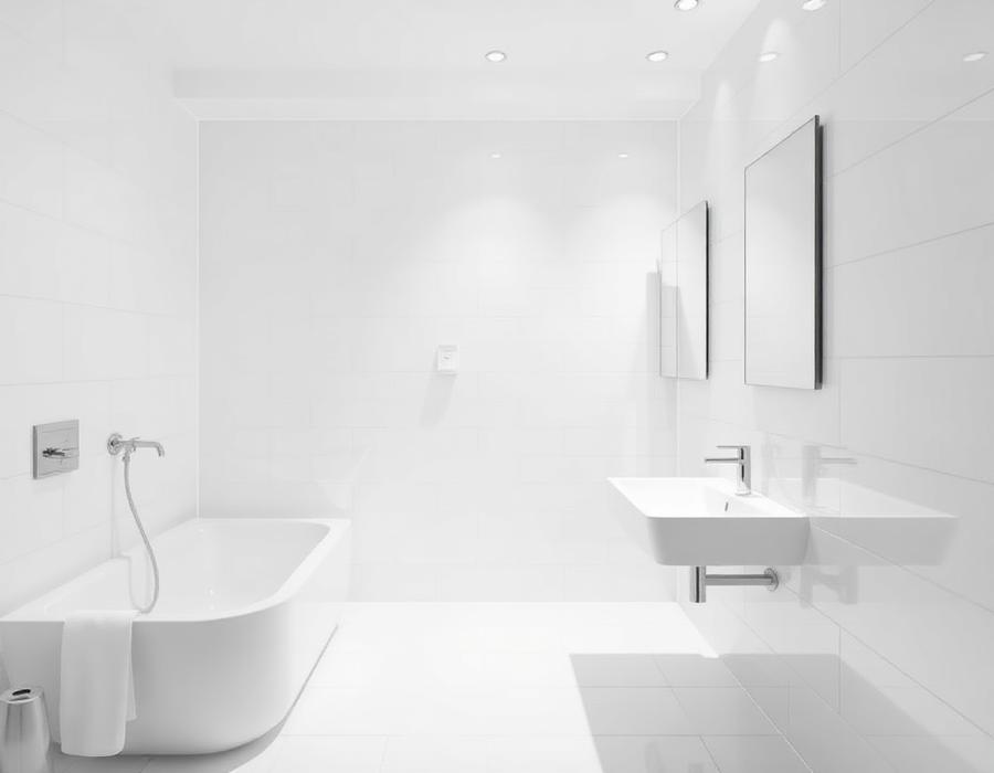 Sparkling bathroom cleaned by Signature Cleaning Services Oakville